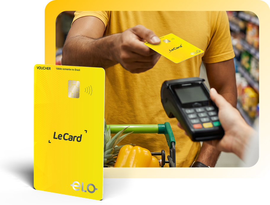 Cartão LeCard Elo e pagamento na maquininha